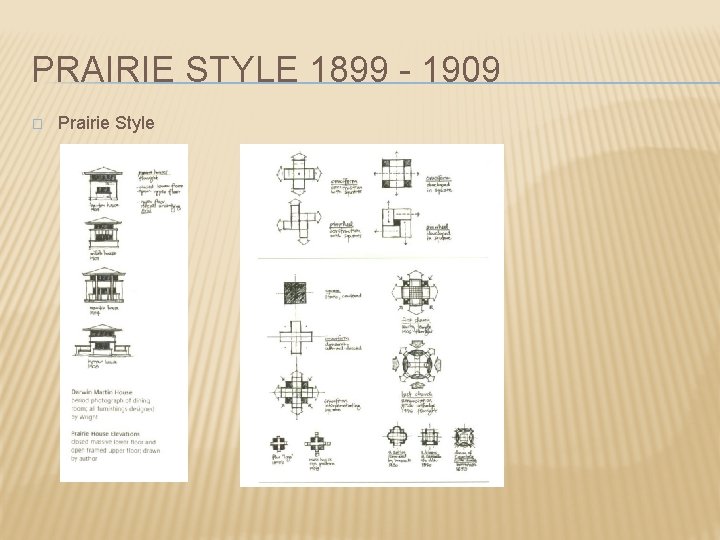 PRAIRIE STYLE 1899 - 1909 � Prairie Style 