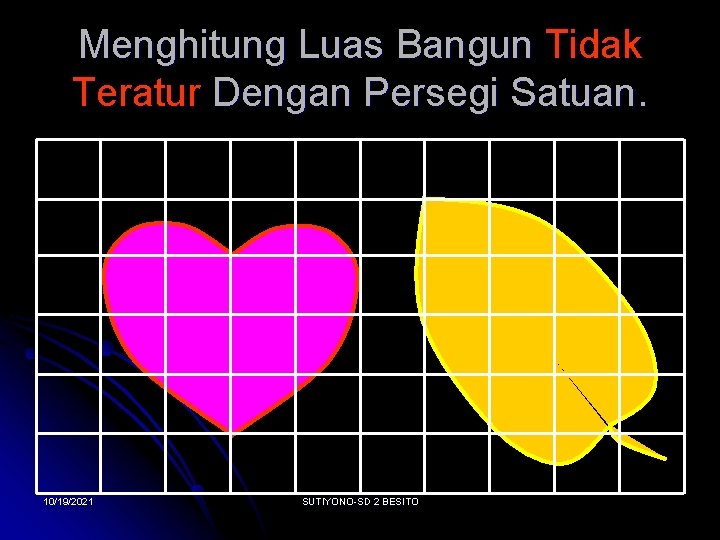 Menghitung Luas Bangun Tidak Teratur Dengan Persegi Satuan. 10/19/2021 SUTIYONO-SD 2 BESITO 