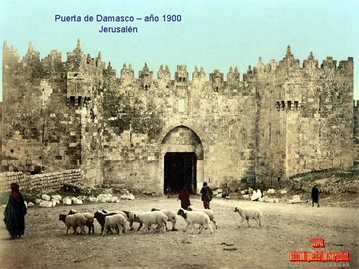 Puerta de Damasco – año 1900 Jerusalén 