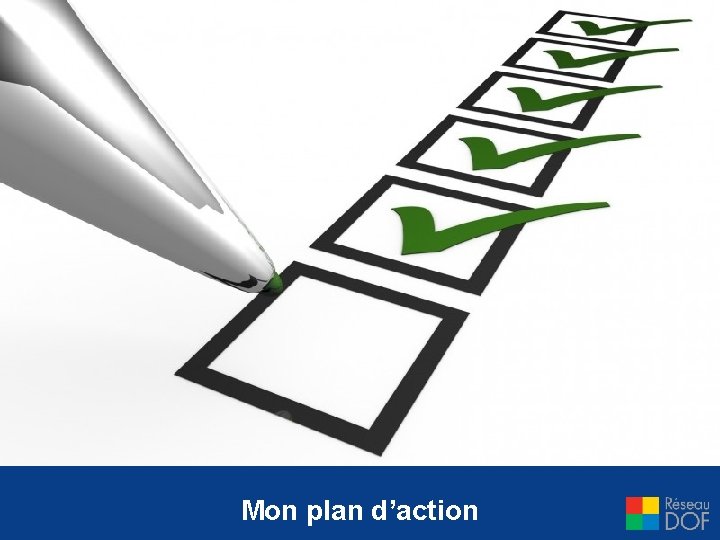 Mon plan d’action 