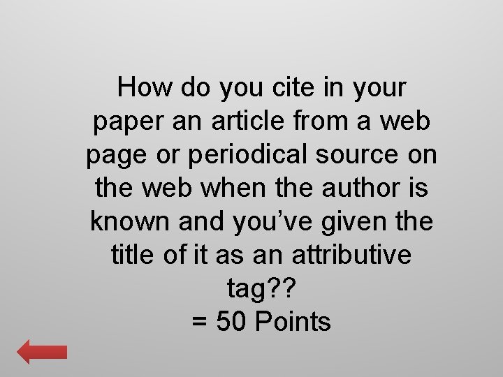 How do you cite in your paper an article from a web page or