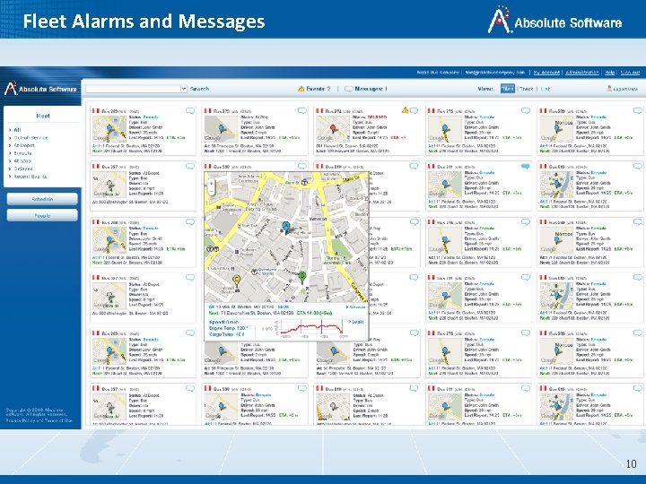 Fleet Alarms and Messages 10 