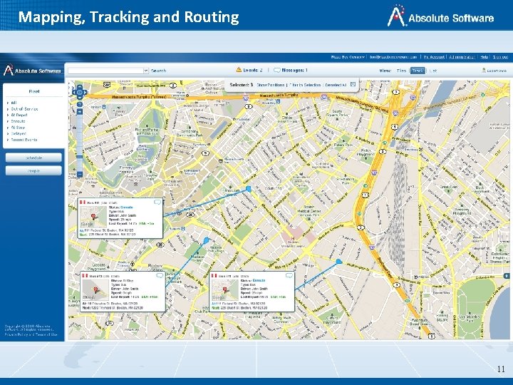 Mapping, Tracking and Routing 11 