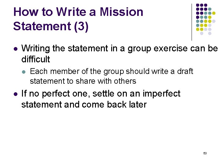 How to Write a Mission Statement (3) l Writing the statement in a group