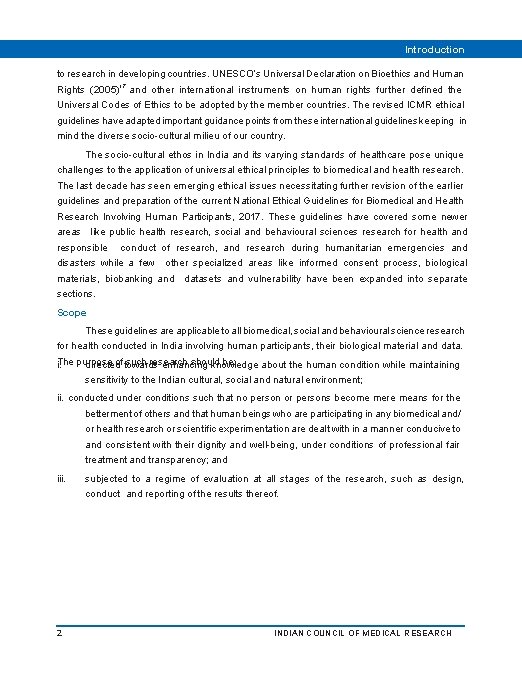 Introduction to research in developing countries. UNESCO’s Universal Declaration on Bioethics and Human Rights