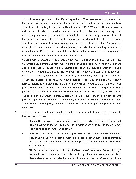 Vulnerability a broad range of problems, with different symptoms. They are generally characterized by