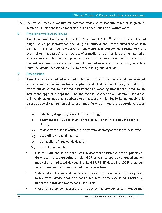Clinical Trials of Drugs and other Interventions 7. 5. 2 The ethical review procedure