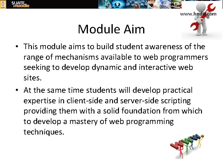 www. hndit. com Module Aim • This module aims to build student awareness of