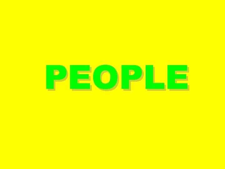 PEOPLE 