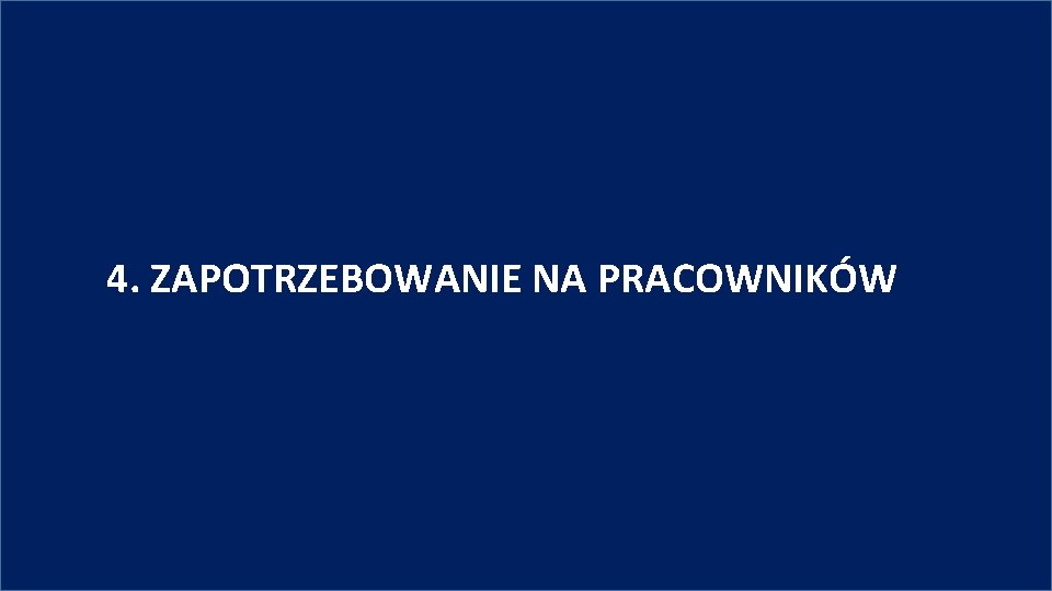 4. ZAPOTRZEBOWANIE NA PRACOWNIKÓW 