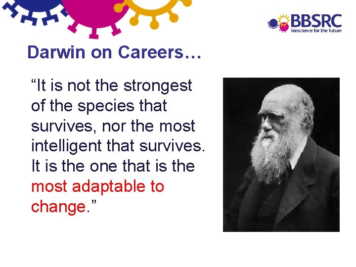 Darwin on Careers… “It is not the strongest of the species that survives, nor