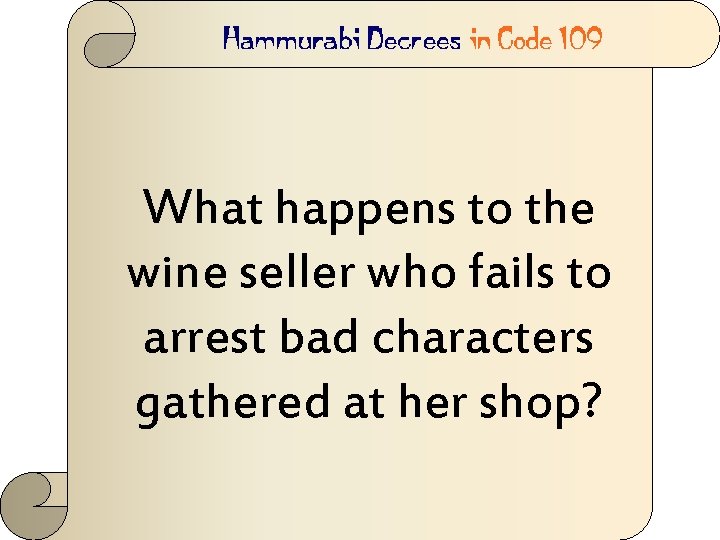 What happens to the wine seller who fails to arrest bad characters gathered at