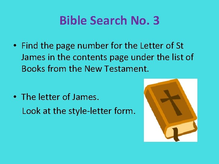 Bible Search No. 3 • Find the page number for the Letter of St