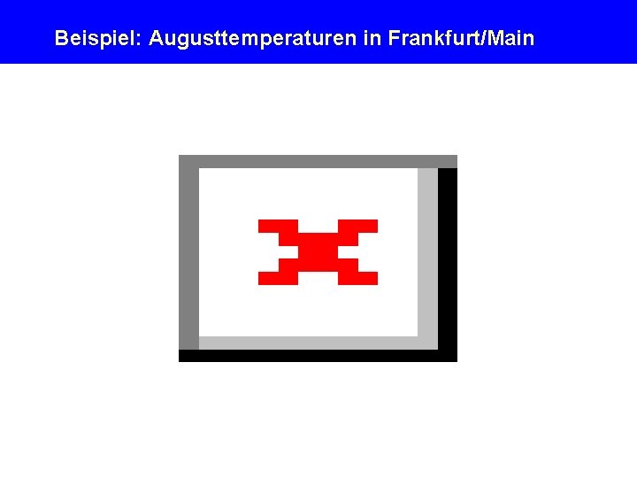 Beispiel: Augusttemperaturen in Frankfurt/Main 