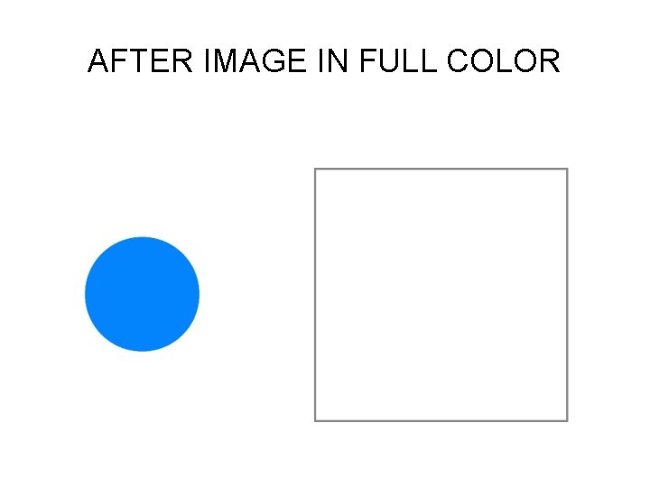 AFTER IMAGE IN FULL COLOR 