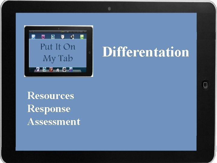Differentation Resources Response Assessment 
