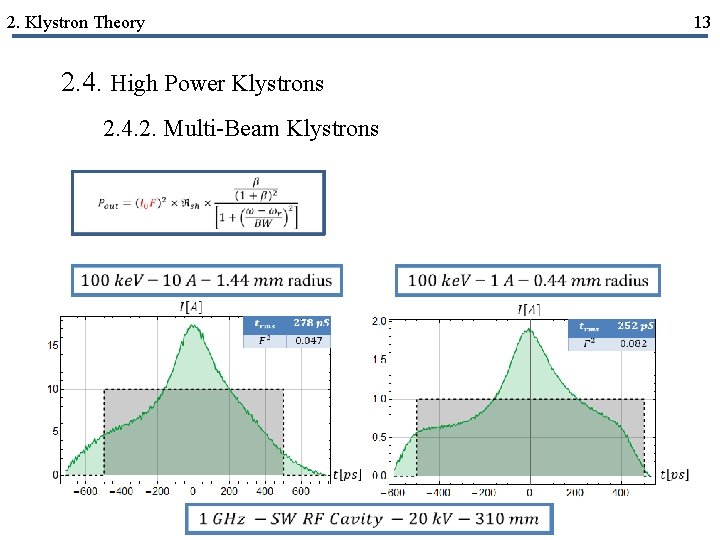 2. Klystron Theory 2. 4. High Power Klystrons 2. 4. 2. Multi-Beam Klystrons 13