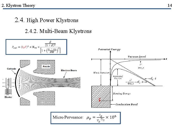 2. Klystron Theory 2. 4. High Power Klystrons 2. 4. 2. Multi-Beam Klystrons 14