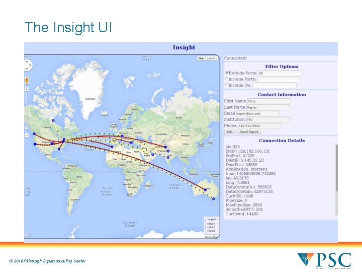 The Insight UI © 2010 Pittsburgh Supercomputing Center 