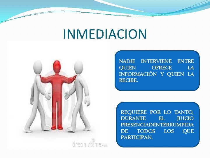 INMEDIACION NADIE INTERVIENE ENTRE QUIEN OFRECE LA INFORMACIÓN Y QUIEN LA RECIBE. REQUIERE POR