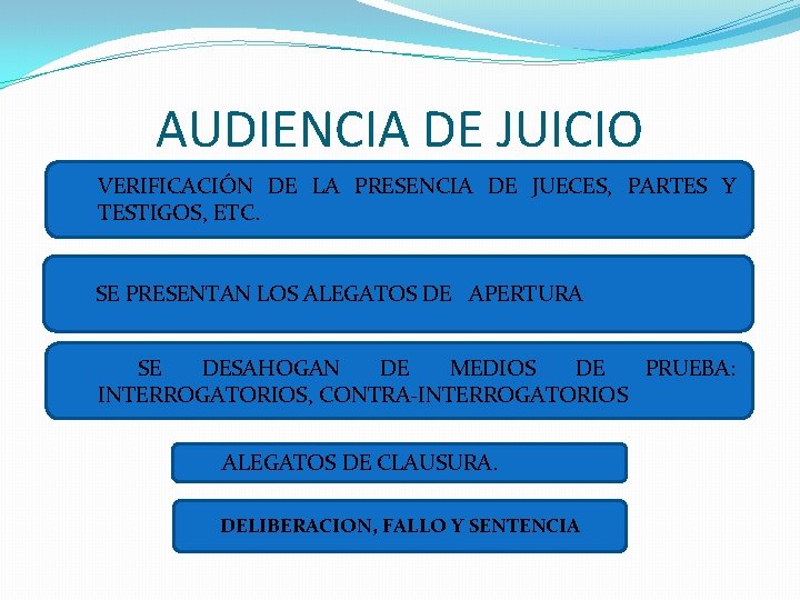 AUDIENCIA DE JUICIO VERIFICACIÓN DE LA PRESENCIA DE JUECES, PARTES Y TESTIGOS, ETC. SE