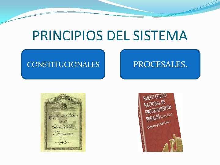 PRINCIPIOS DEL SISTEMA CONSTITUCIONALES PROCESALES. 