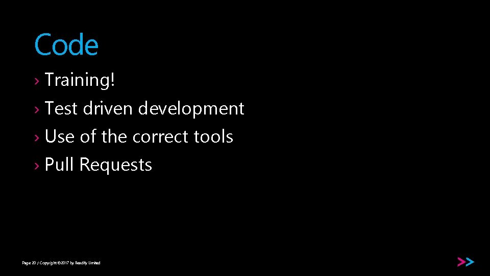 Code › Training! › Test driven development › Use of the correct tools ›