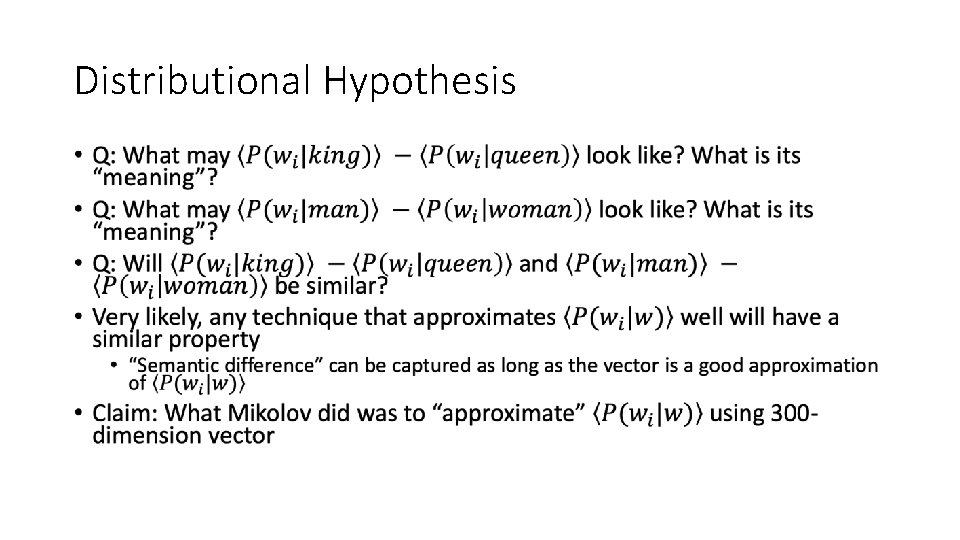 Distributional Hypothesis • 