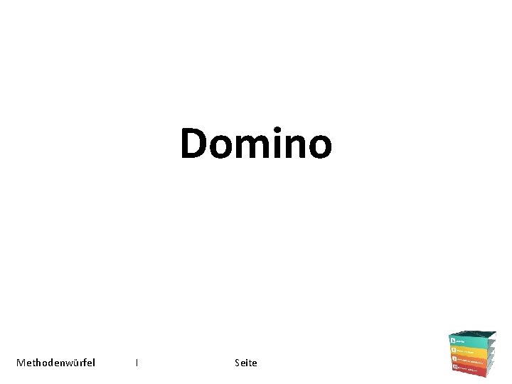 Domino Methodenwürfel I Seite 