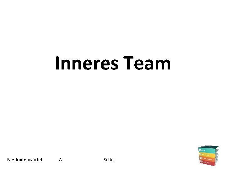 Inneres Team Methodenwürfel A Seite 