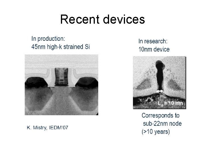 Recent devices 