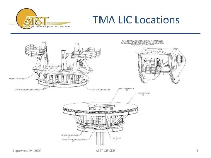 TMA LIC Locations September 24, 2009 ATST GIS SDR 5 