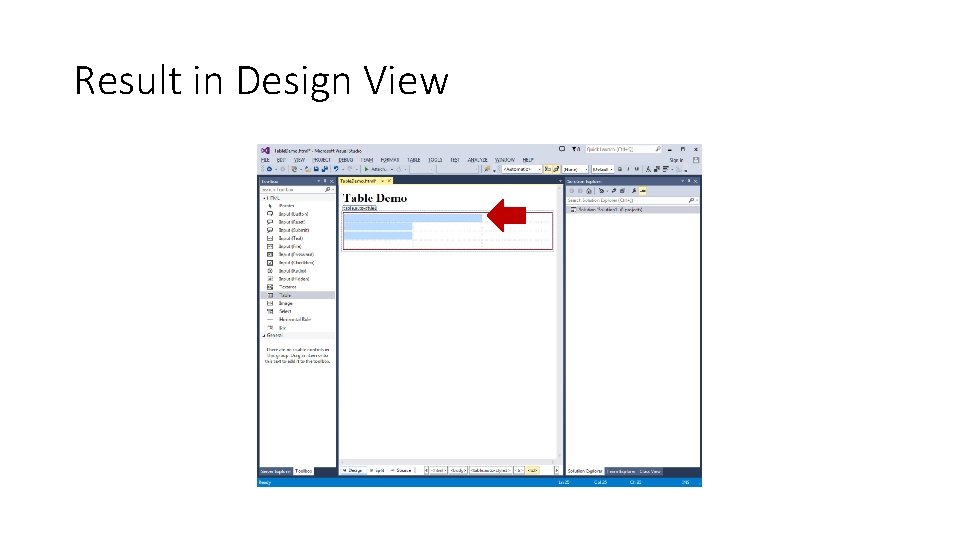 Result in Design View Result in Design View