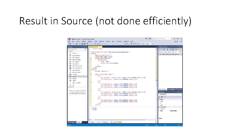 Result in Source (not done efficiently) Result in Source (not done efficiently)