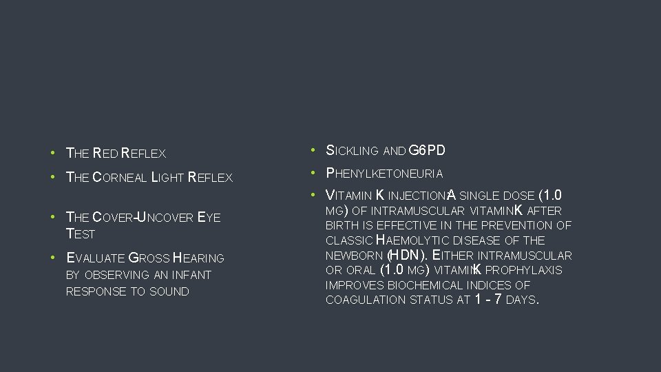  • THE RED REFLEX • SICKLING AND G 6 PD • THE CORNEAL