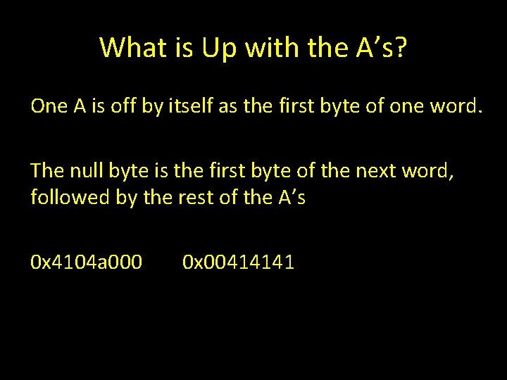 What is Up with the A’s? One A is off by itself as the