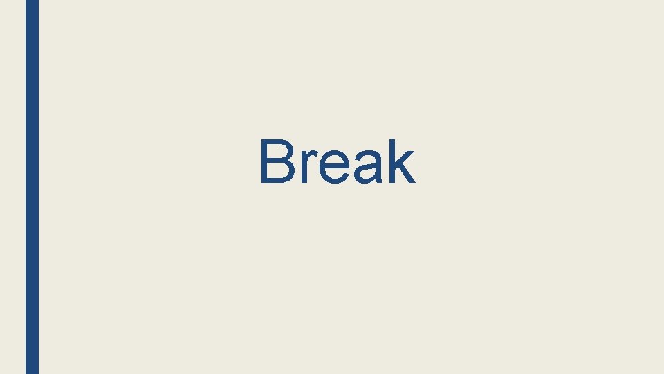 Break 