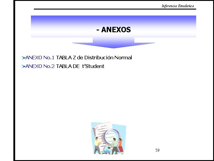 Inferencia Estadistica - ANEXOS ANEXO No. 1 TABLA Z de Distribución Normal ANEXO No.