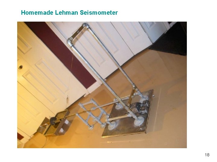 Homemade Lehman Seismometer Vibrationdata 18 