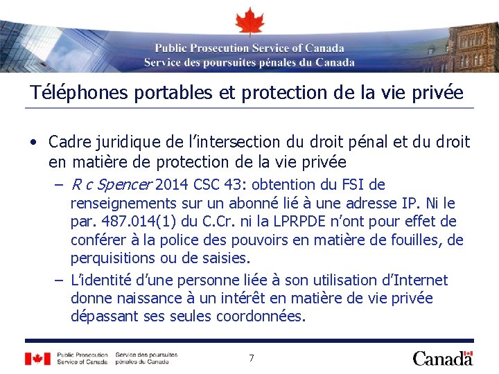 Téléphones portables et protection de la vie privée • Cadre juridique de l’intersection du