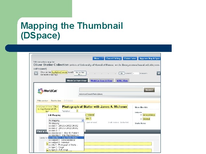 Mapping the Thumbnail (DSpace) 