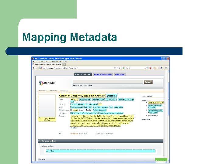 Mapping Metadata 