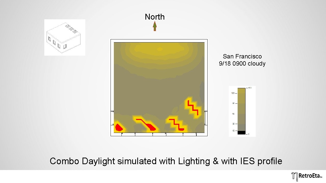 North San Francisco 9/18 0900 cloudy Combo Daylight simulated with Lighting & with IES