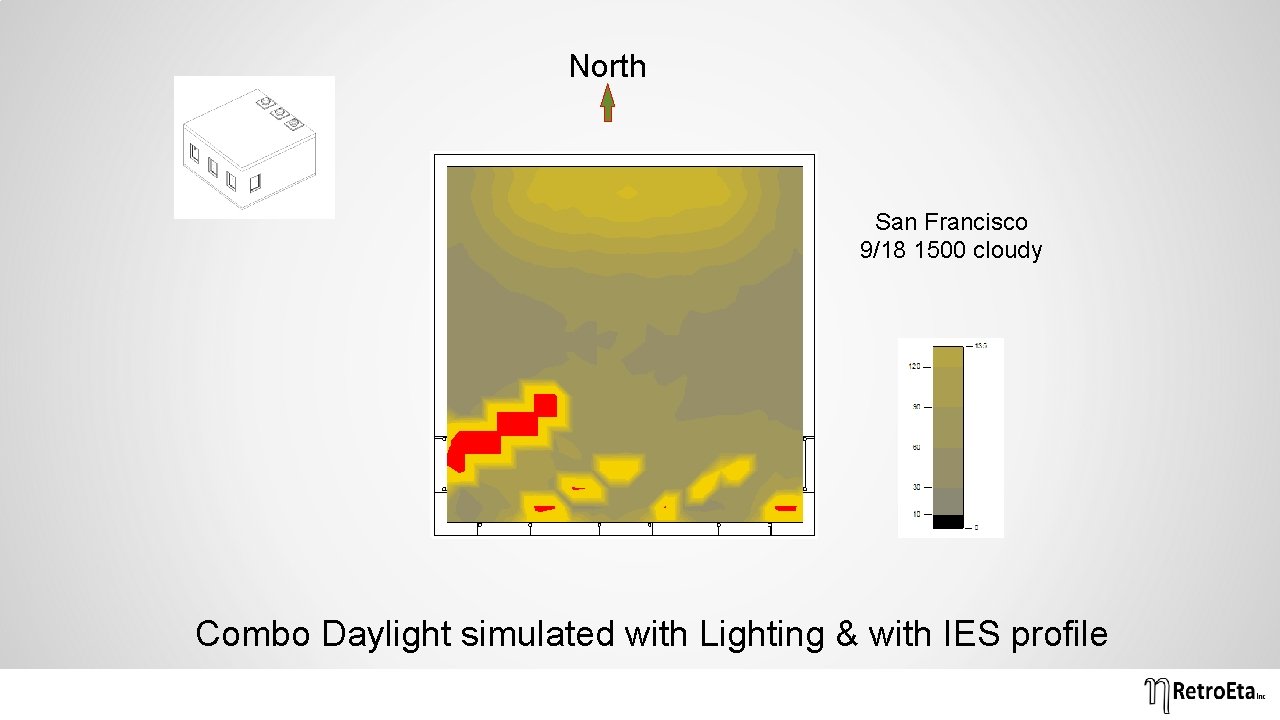 North San Francisco 9/18 1500 cloudy Combo Daylight simulated with Lighting & with IES