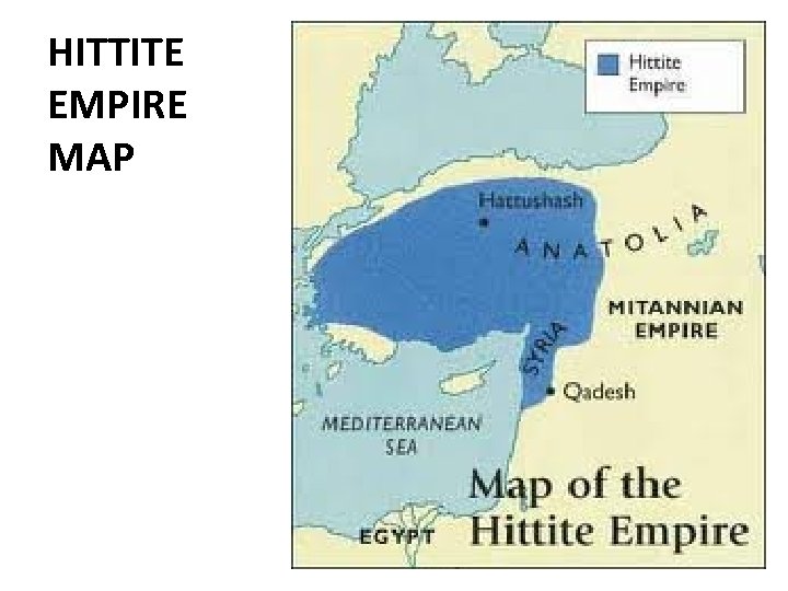 HITTITE EMPIRE MAP 