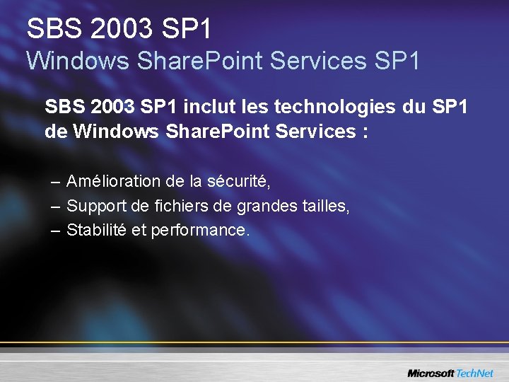 SBS 2003 SP 1 Windows Share. Point Services SP 1 SBS 2003 SP 1