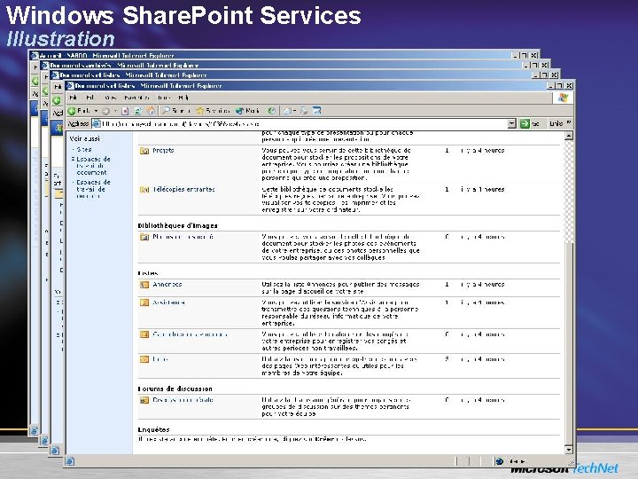 Windows Share. Point Services Illustration 