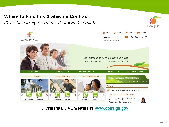 Where to Find this Statewide Contract State Purchasing Division – Statewide Contracts 1. Visit