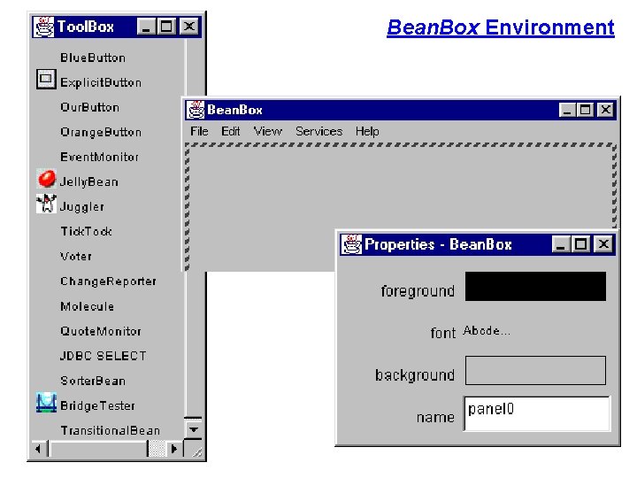 Bean. Box Environment Bean. Box Environment