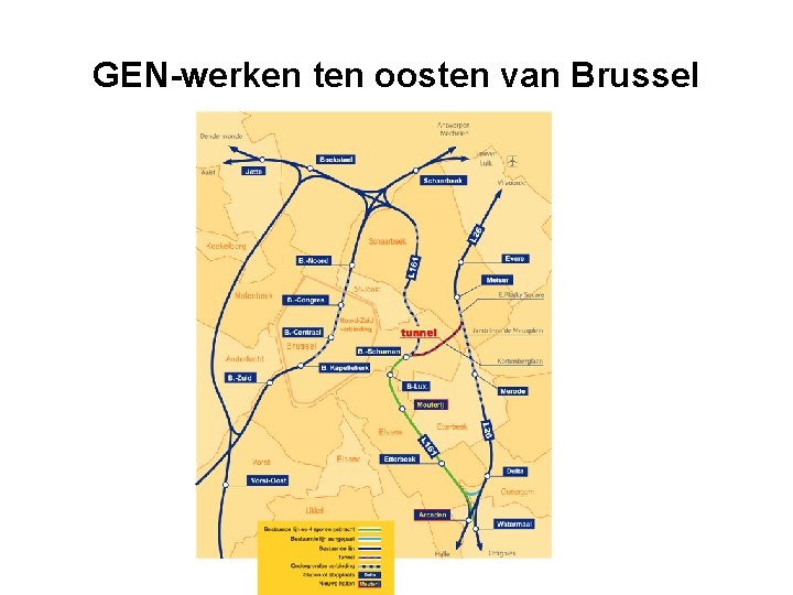 GEN-werken ten oosten van Brussel 